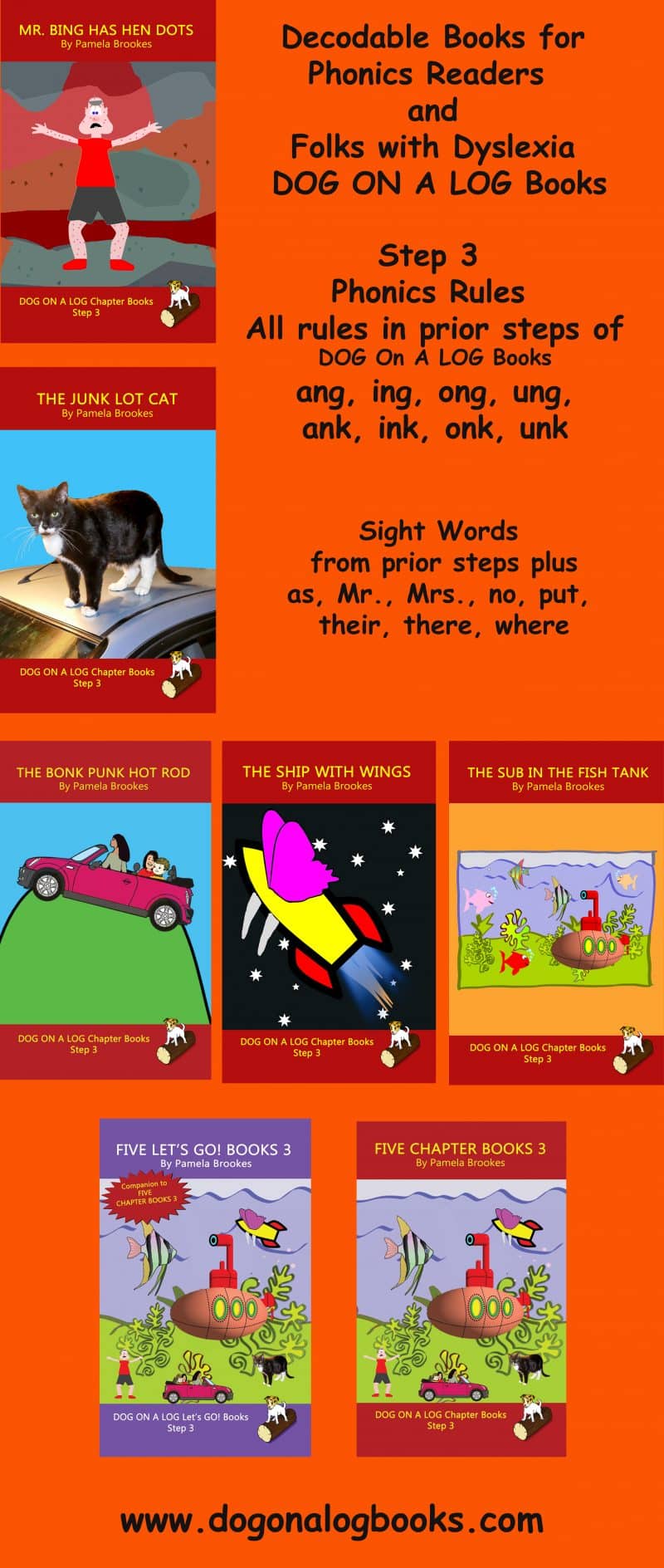 DOG ON A LOG Decodable Books for Kids